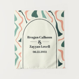 Tapiz Boda rosa verde de la Casa de la Moneda del Arco S