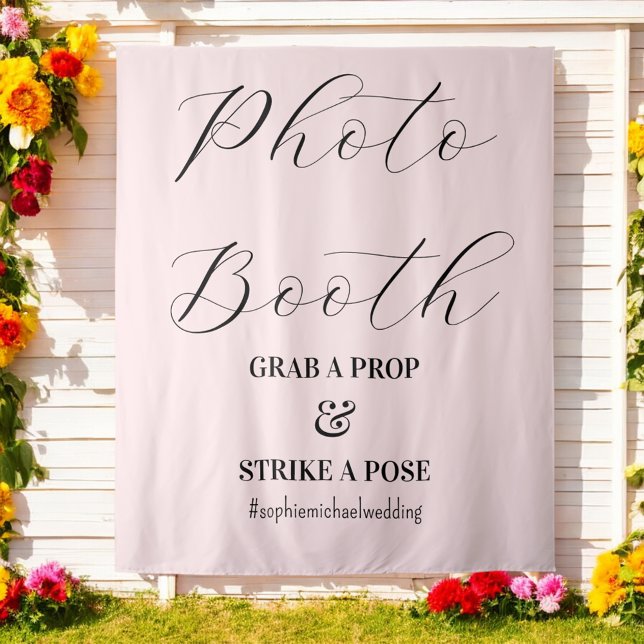 Tapiz Boda rosado Rubor Booth (Subido por el creador)