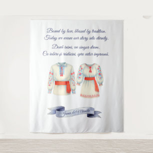 Tapiz Boda Rumana Rústica Vestidos Folclóricos Tradicion