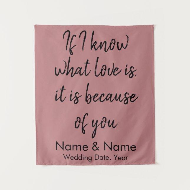 Tapiz Boda Rústico en recepción con un presupuesto reduc (Anverso)