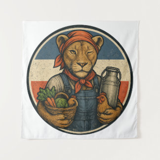 Tapiz Boerenprotest – Boerin met Trots en Kracht