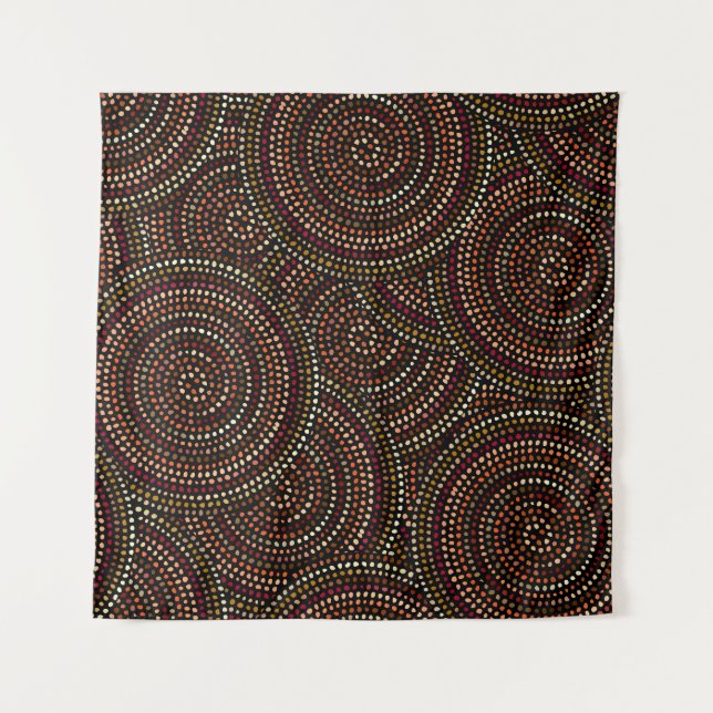 Tapiz Boho Africano: Arte Tribal Sin Marea. (Anverso)