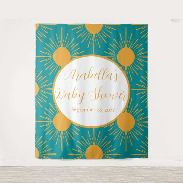 Tapiz Boho Little Ray of Sunshine | Ducha solar moderna (Anverso)
