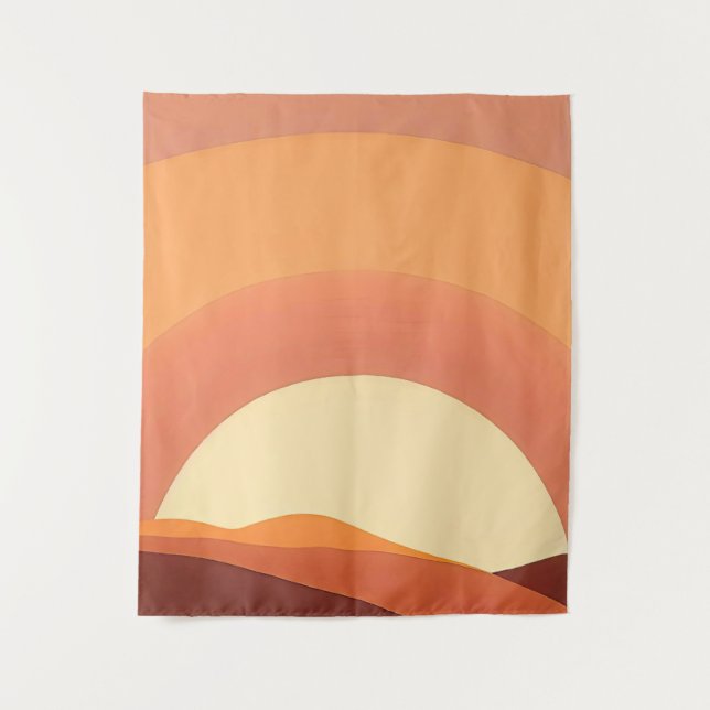 TAPIZ BOHO MINIMALISTA ATARDECER (Anverso)