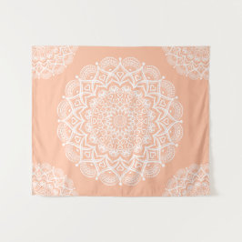Tapiz Boho Peach Mandala