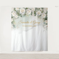 Boho White Roses Greeneration y Gold boda