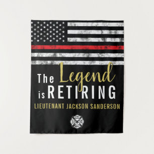 Tapiz Bombardero con bandera roja de la línea roja del F