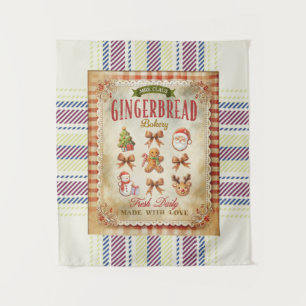 Tapiz Bonito Antecedentes retro rústico Gingerbread