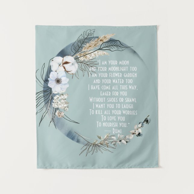 Tapiz Bonito Soy Tu Moon Rumi (Anverso)