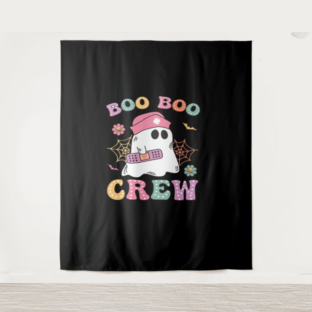 Tapiz Boo Boo Crew Ghost Nurse Classic T-Shirt (Anverso)