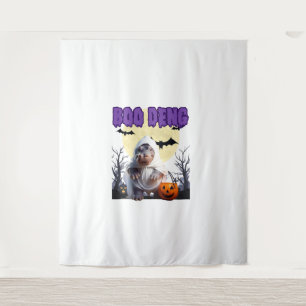 Tapiz Boo Deng Moo Deng Cute Baby Pygmy Hippo Halloween