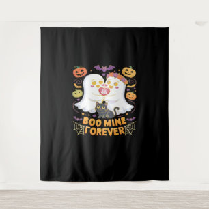 Tapiz Boo Mine Para Siempre Fantasma Gato Negro Hallow