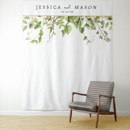 Tapiz Booth de la foto de fondo de la vegetación de Wood