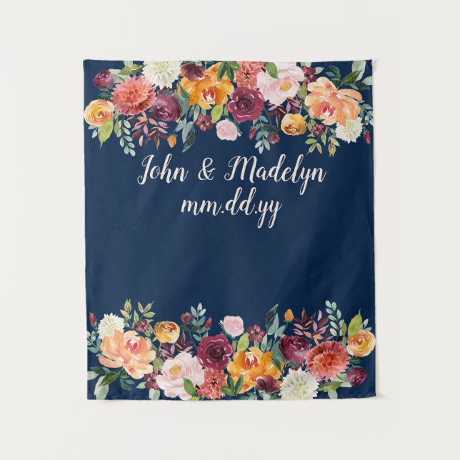 Tapiz Booth de la recepción del Boho de la boda de prima (Anverso)