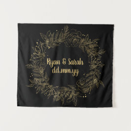 Tapiz Booth fotográfico de invierno con fondo Boda de va