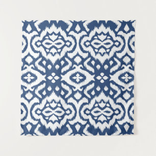 Tapiz Borde de encaje. Patrón ininterrumpido de Ikat. Co