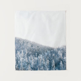 Tapiz Bosque de pichón cubierto de nieve