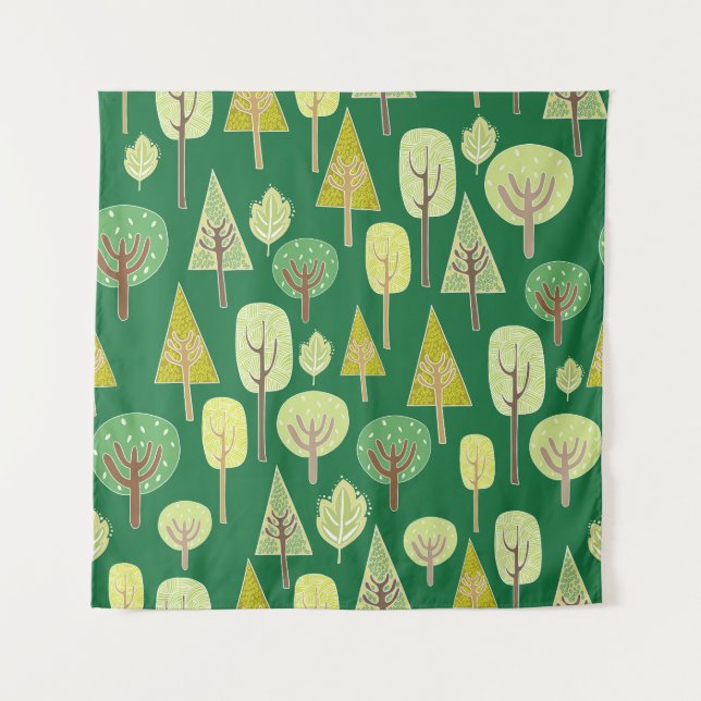 Tapiz Bosque de verano: Diseño inspirado en la naturalez (Anverso)