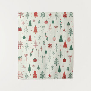 Tapiz Bosque navideño escandinavo