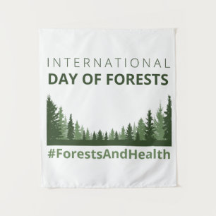 Tapiz Bosques y salud Día Internacional de los Bosques