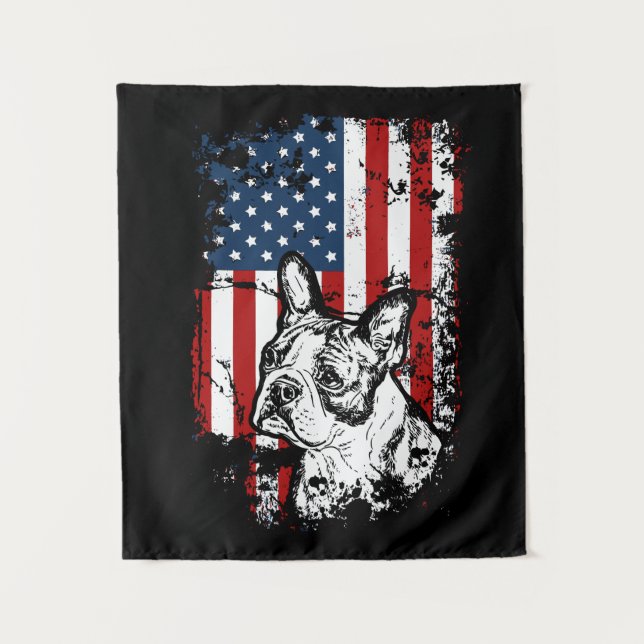 Tapiz Boston terrier (Anverso)