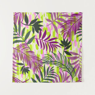 Tapiz Botanical seamless pattern mixed with geometric sh