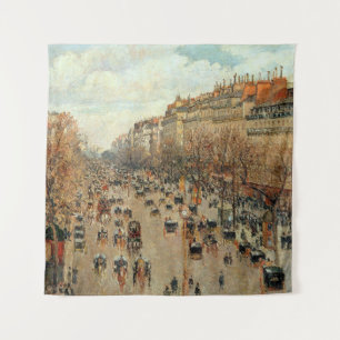 Tapiz Boulevard Montmartre-Eremitage Camille Pissarro