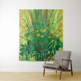 Tapiz Bouquet de la Bahía Finlandesa, arte floral, verde