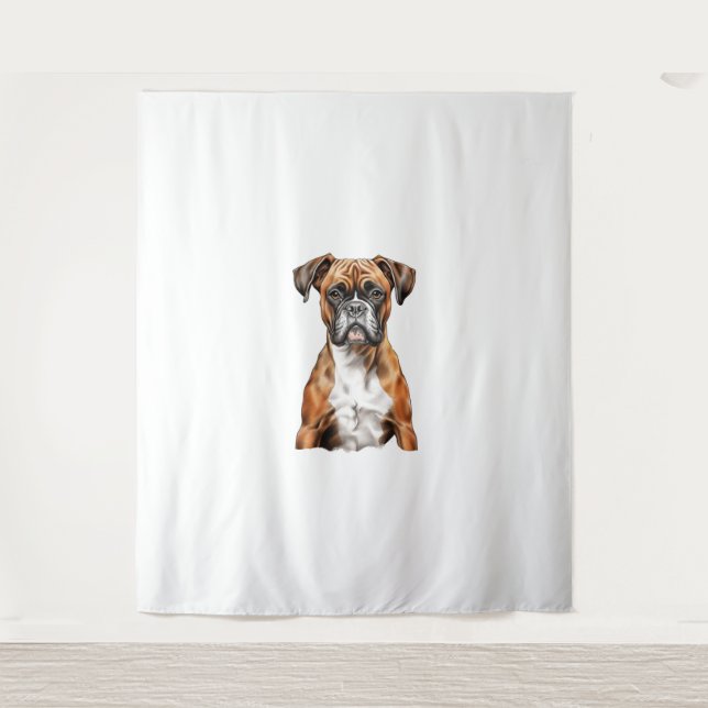 Tapiz Boxer Buddies Cute Dog Designs for Loyal Boxer (Anverso)
