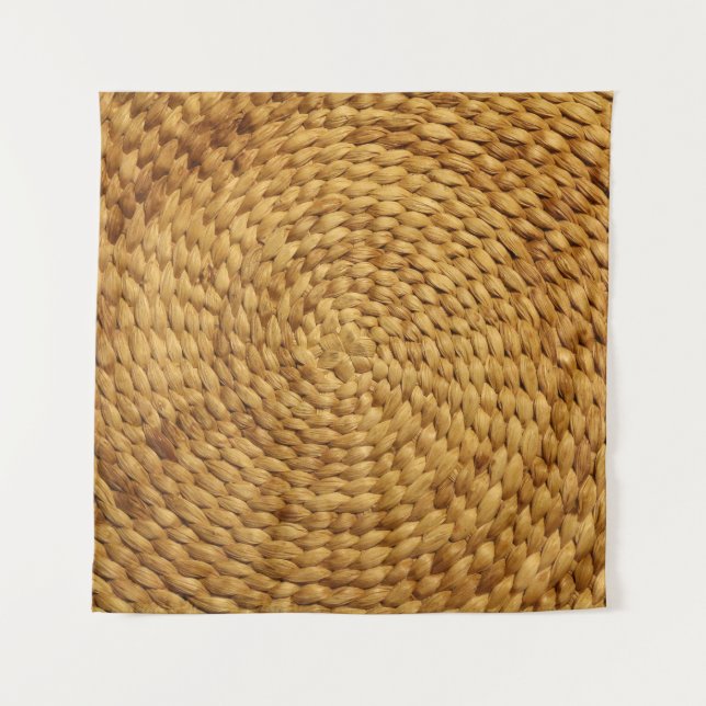 Tapiz Brasa tejida: Auténtica marrón texturada (Anverso)