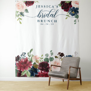 Tapiz Breezy Burgundy Bridal Shower Backups