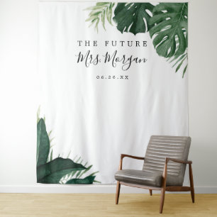 Tapiz Bridal Shower Backup Tropical Monstera