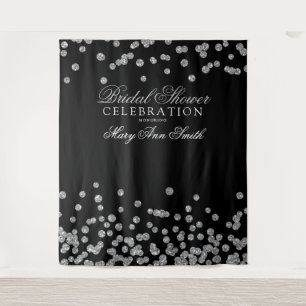 Tapiz Bridal Shower Fiesta Silver Confetti