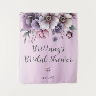 Tapiz Bridal Shower Lavender acuarela Flora