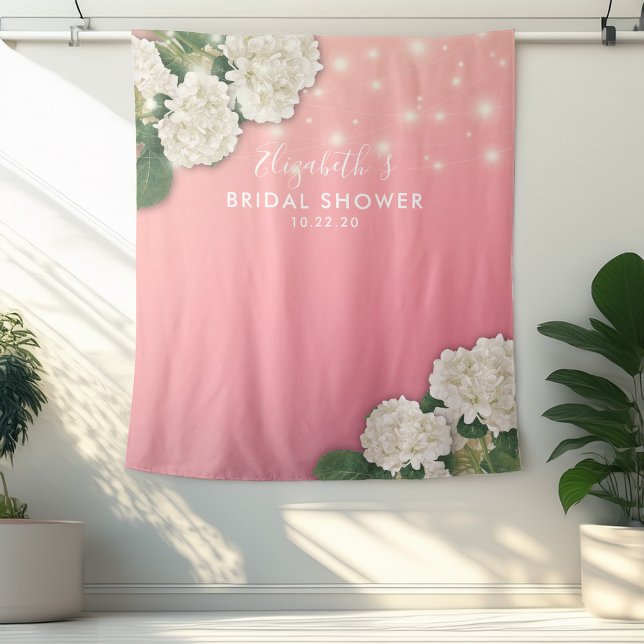 Tapiz Bridal Shower Photo Backdrop Flores de cuerda Luce (Subido por el creador)