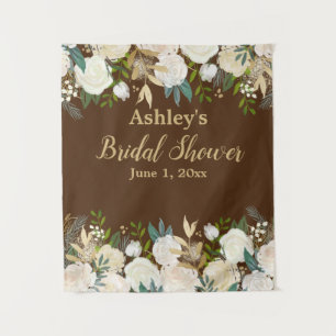 Tapiz Bridal Shower Photo Booth Backups Cream Gold Prop