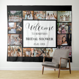 Tapiz Bridal Shower Welcome Script de bienvenida Collage
