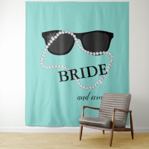 Tapiz BRIDE y Glam Diamond Photo Prop. Tiara Shower Fies