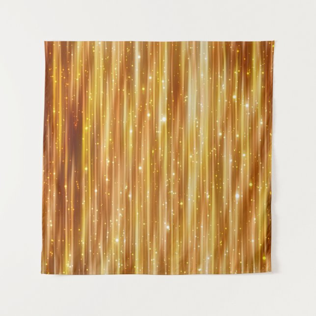 Tapiz Bright abstract golden background with glitter (Anverso)