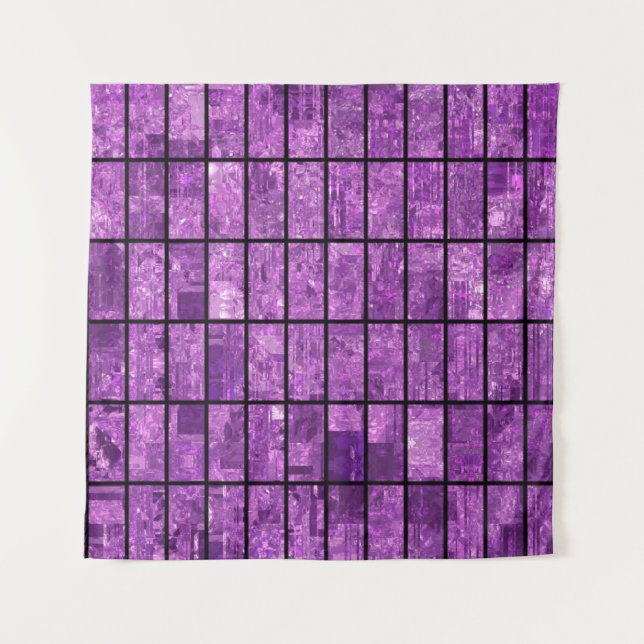 Tapiz Bright abstract mosaic violet background with glos (Anverso)