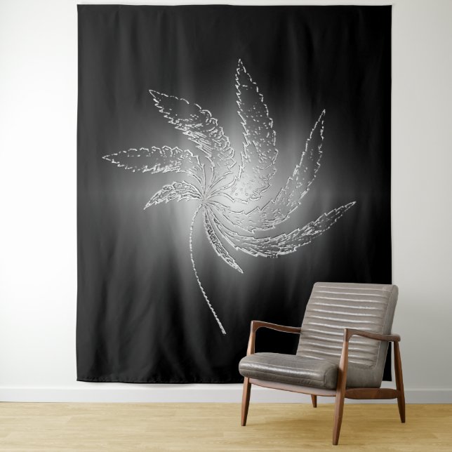 Tapiz Brillante luz de luna a través de una hoja...... (In situ)