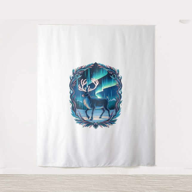 Tapiz Brillo de reno mágico (Anverso)