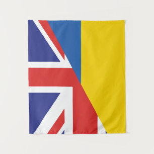 Tapiz British support towards Ukraine Sherpa Blanket