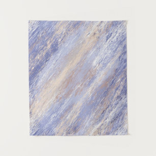 Tapiz Brotes de pintura azul y beige desordenados