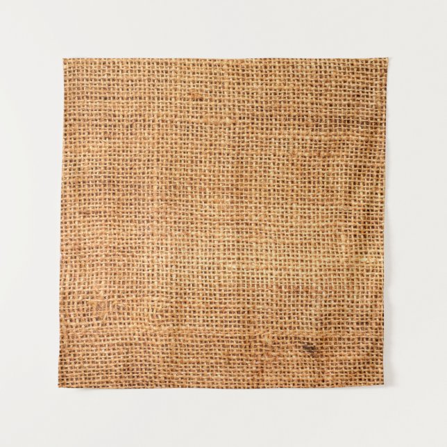 Tapiz Brown burlap cloth background or sack cloth (Anverso)