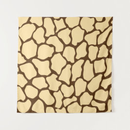Tapiz Brown Giraffe Pattern – Minimal Animal Print