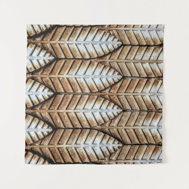 Tapiz Brown leaf accent area rug (Anverso)