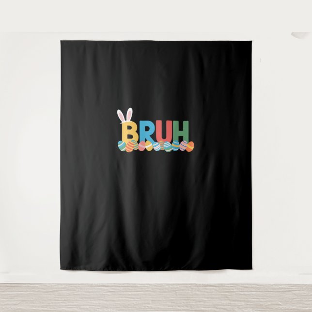 Tapiz Bruh Easter Bunny Cute Meme Para Niños _10 (Anverso)