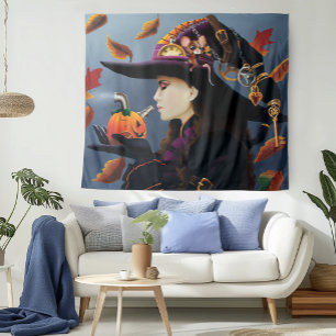 Tapiz Bruja de calabaza de vapor