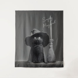 Tapiz Bruja Gato Simplemente Mágica